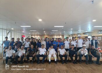Komitmen Keselamatan Pelayaran, PT STL Grup Cabang Merak Gelar Fire Drill dan Abandon Ship Didampingi KSOP Kelas I Banten