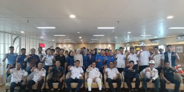 Komitmen Keselamatan Pelayaran, PT STL Grup Cabang Merak Gelar Fire Drill dan Abandon Ship Didampingi KSOP Kelas I Banten